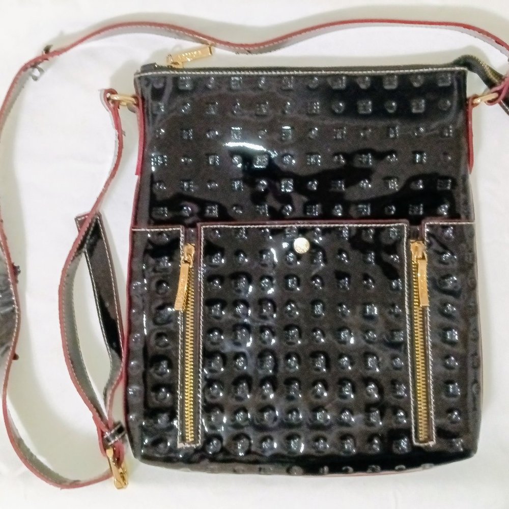 Arcadia Shoulder Handbag in Black with Front Pocket Card Holder